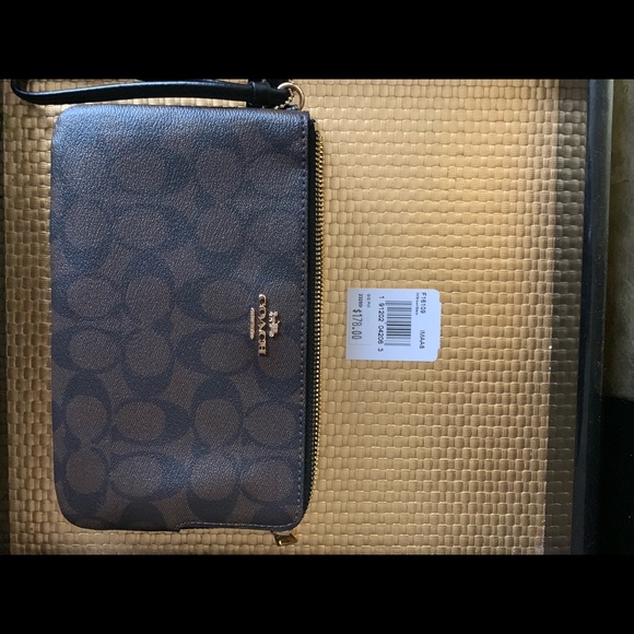 Coach Double Zipper Wristlet Brand New w/ Tag - Picture 1 of 4